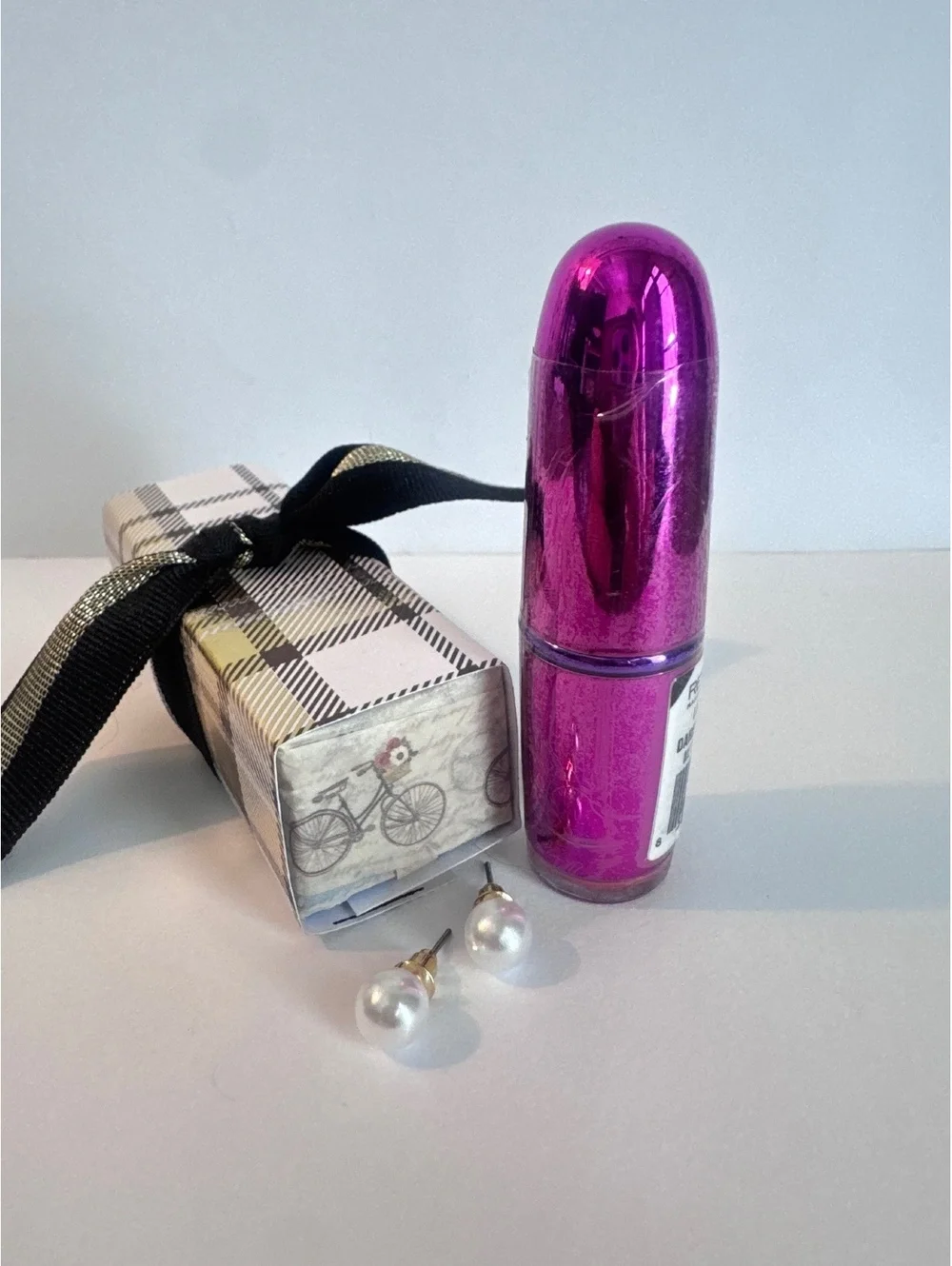 Gift Kit! Revolution Lipstick with Pearl Stud Earrings